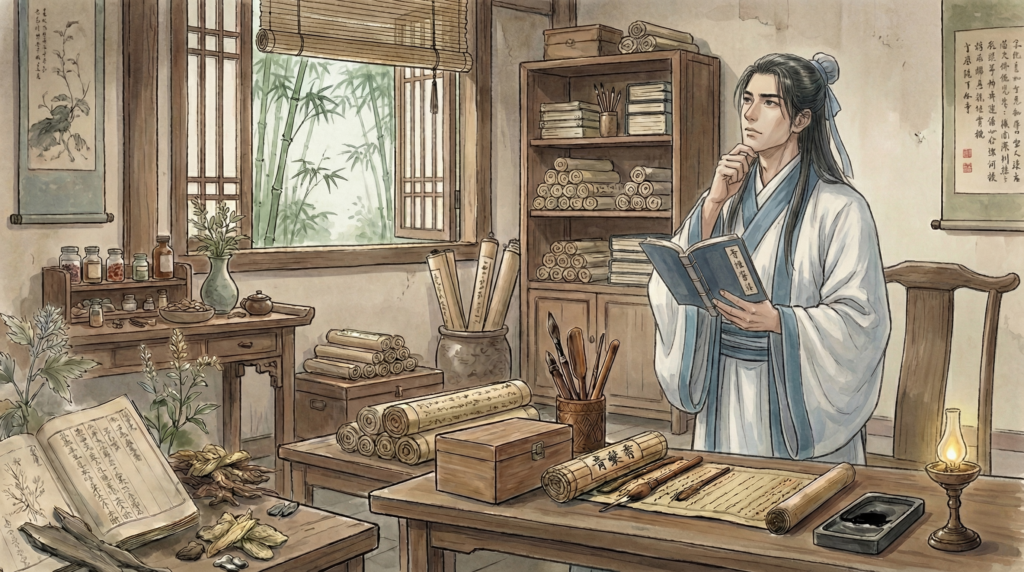 Hua Tuo in his youth